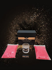 Huzur Sand Wax Candle Set – 1kg Pearled Wax, 40 Wicks & Glass Jar in Gift Box