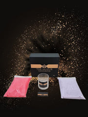 Huzur Sand Wax Candle Set – 1kg Pearled Wax, 40 Wicks & Glass Jar in Gift Box