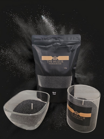 Huzur Pearl Sand Candle Kit – 17.63oz Wax Granules & 30 Wicks